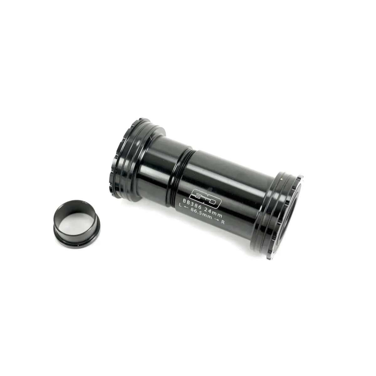 SD Ceramic Bottom Bracket Threaded Lock BB386 Black 24 mm